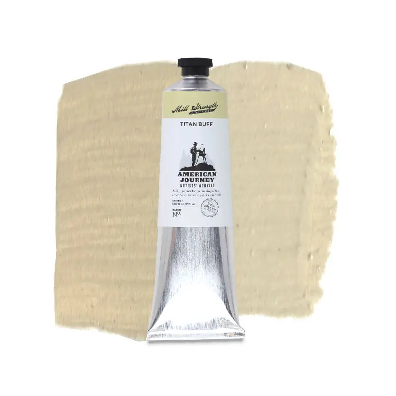 American Journey Artists' Acrylic - Titan Buff, 150 ml, (PW6/PBr7)