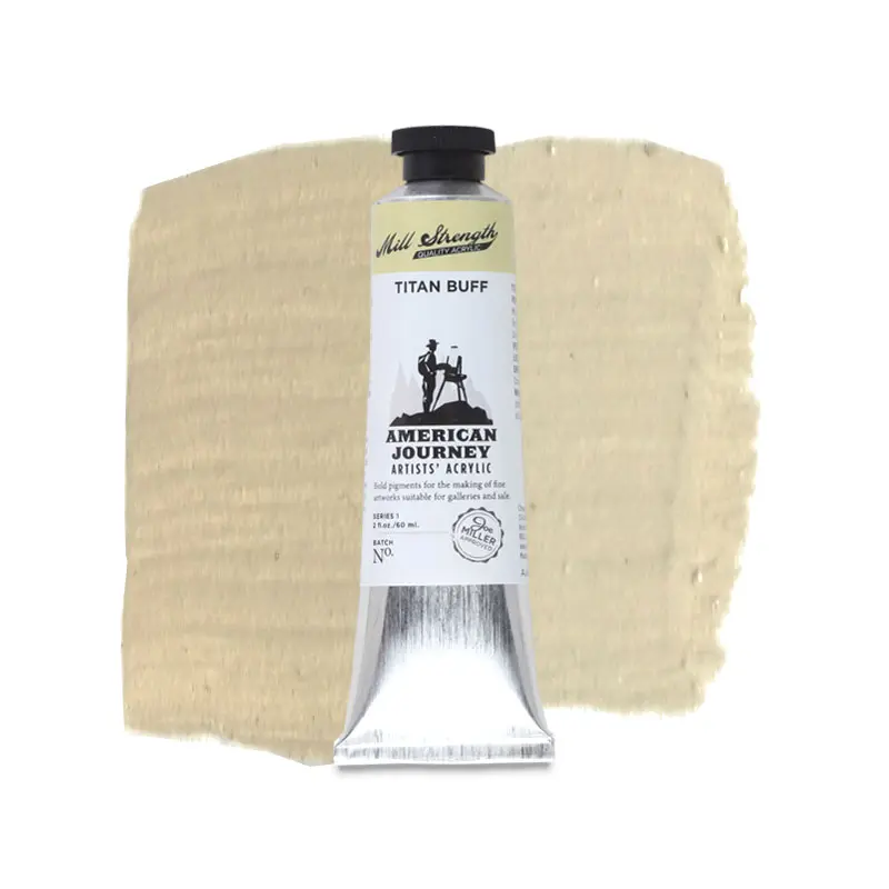 American Journey Artists' Acrylic - Titan Buff, 60 ml, (PW6/PBr7)