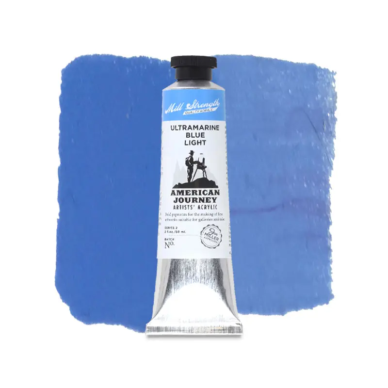 American Journey Artists' Acrylic - Ultramarine Blue Light, 60 ml, (PB29/PW6)