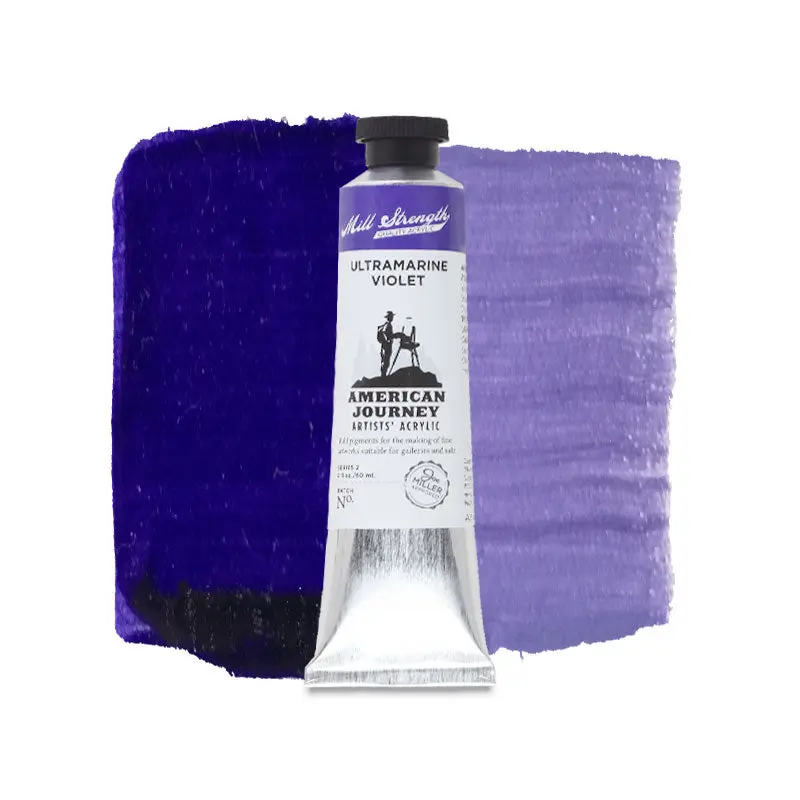 American Journey Artists' Acrylic - Ultramarine Violet, 60 ml, (PV15)