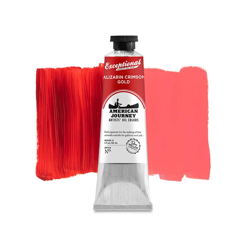 American Journey Artists' Oil Color - Alizarin Crimson Gold, 60 ml., (PY42/PV19)