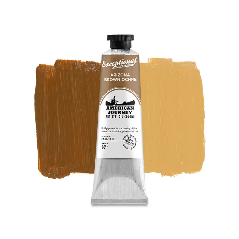 American Journey Artists' Oil Color - Arizona Brown Ochre, 60 ml., (PY43)