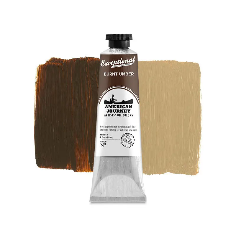 American Journey Artists' Oil Color - Burnt Umber, 60 ml., (PBr7)