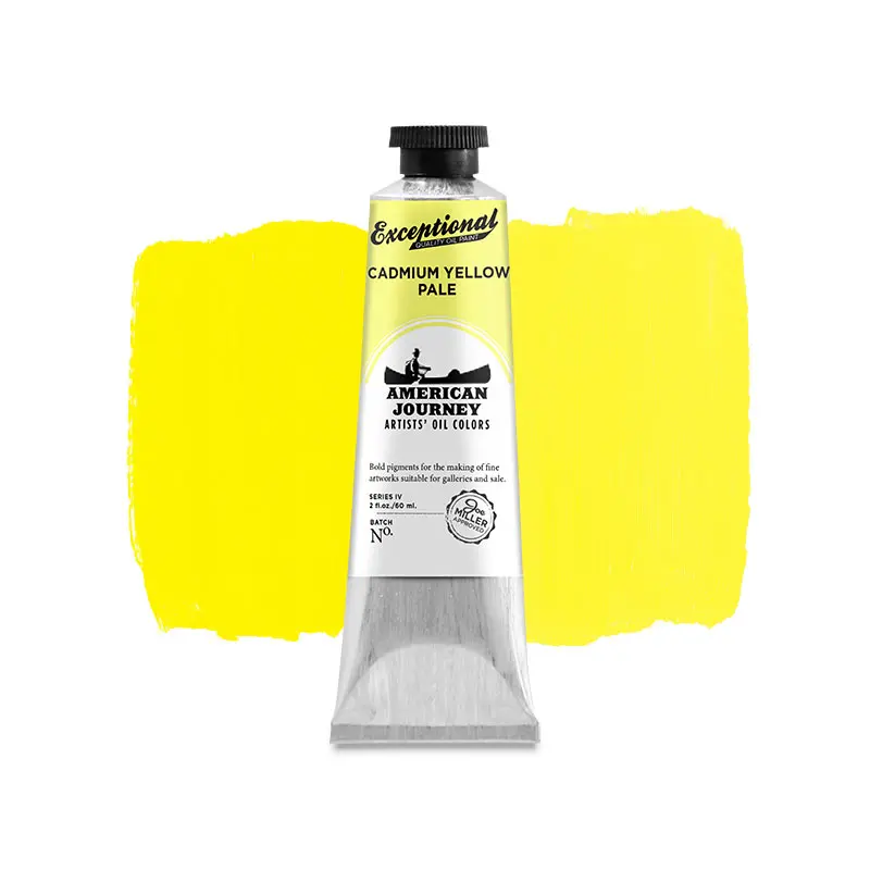 American Journey Artists' Oil Color - Cadmium Yellow Pale, 60 ml., (PY35)