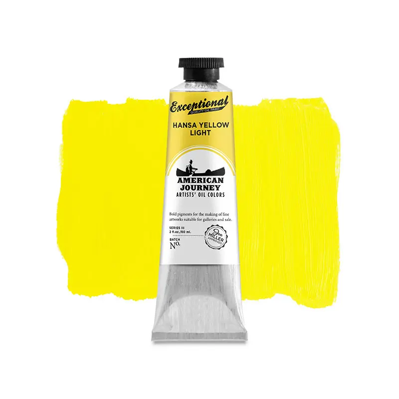 American Journey Artists' Oil Color - Hansa Yellow Light, 60 ml., (PY3)