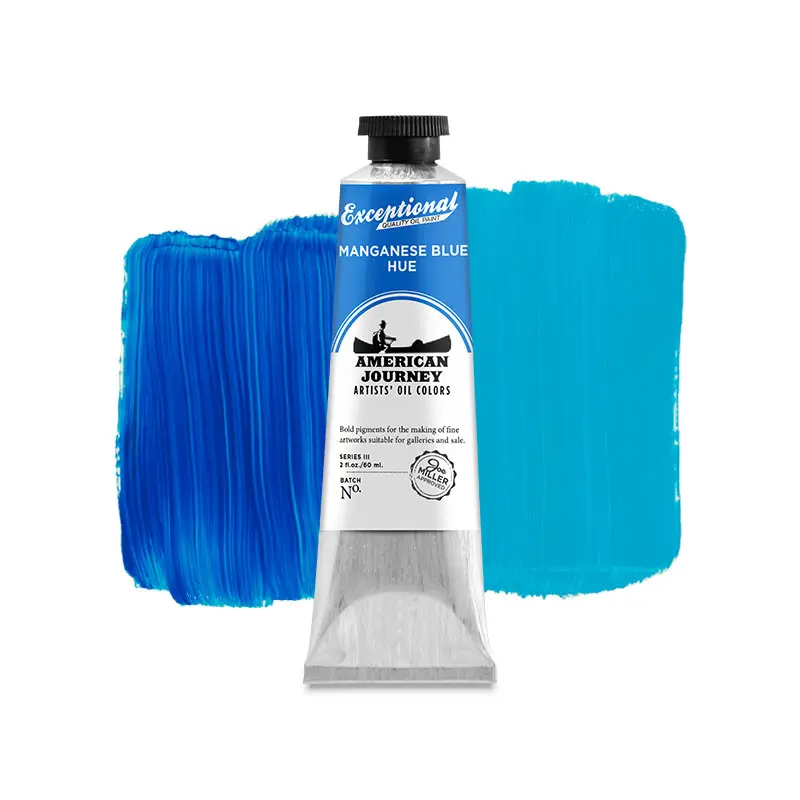 American Journey Artists' Oil Color - Manganese Blue Hue, 60 ml., (PB15)