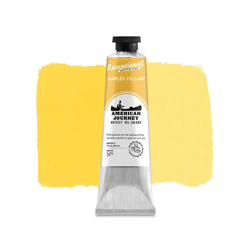 American Journey Artists' Oil Color - Naples Yellow, 60 ml., (PBr7/PY73/PW6)