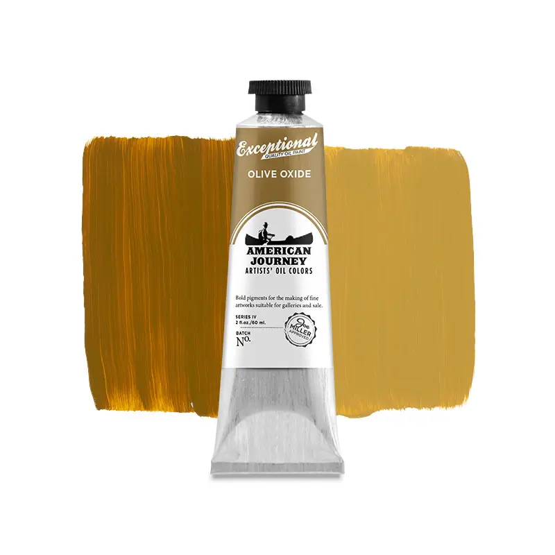 American Journey Artists' Oil Color - Olive Oxide, 60 ml., (PBr7/PY43)
