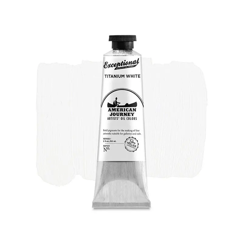 American Journey Artists' Oil Color - Titanium White, 60 ml., (PW6)