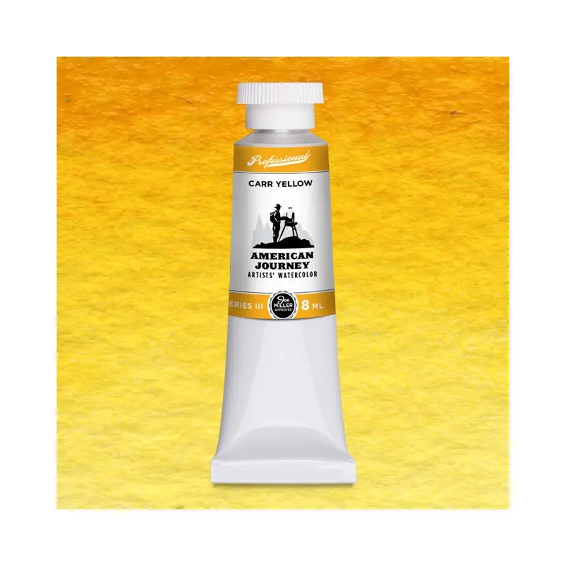 American Journey Artists' Watercolor - Carr Yellow, 8 ml, (PY110/PY154)