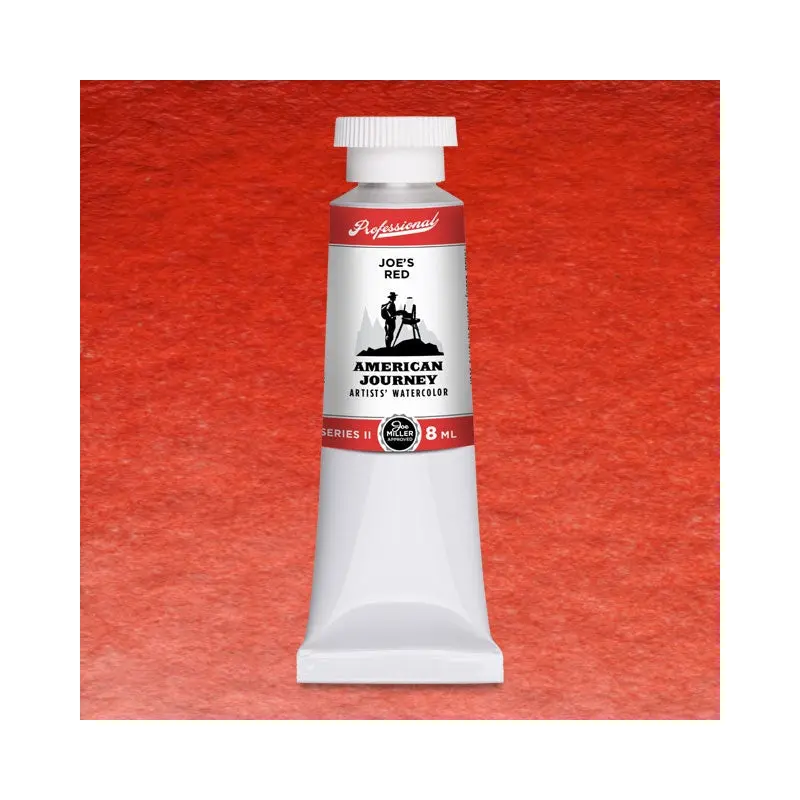 American Journey Artists' Watercolor - Joe's Red, 8 ml, (PR254)