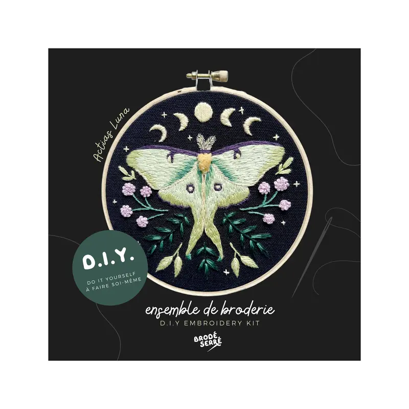 DIY Embroidery Kit - Actias Luna