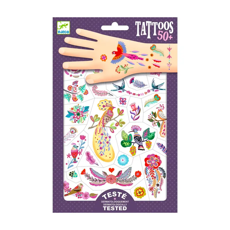 Temporary Tattoos - Bright Birds