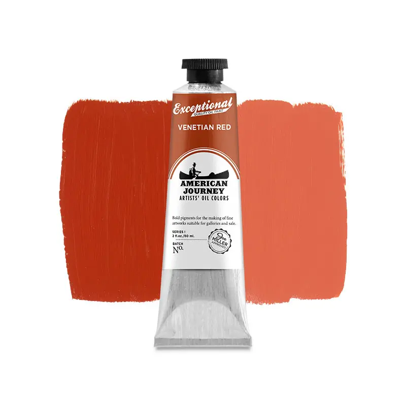 American Journey Artists' Oil Color - Venetian Red, 60 ml., (PR101)