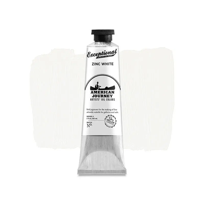 American Journey Artists' Oil Color - Zinc White, 60 ml., (PW4)