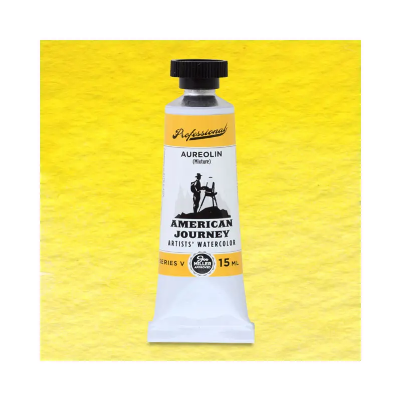 American Journey Artists' Watercolor - Aureolin, 15 ml, (PY40/PY3)