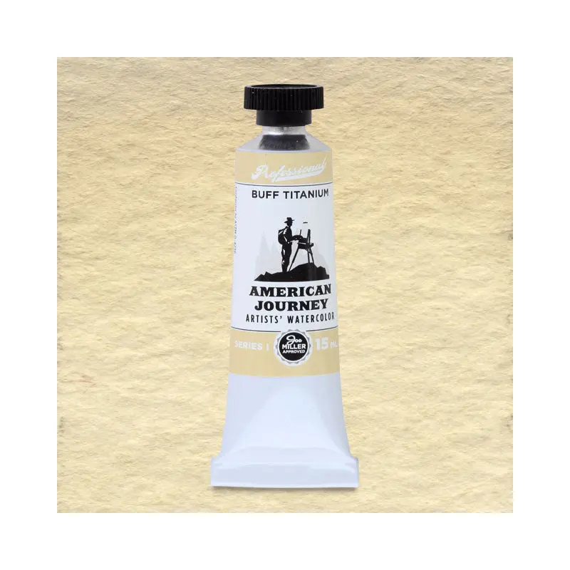 American Journey Artists' Watercolor - Buff Titanium, 15 ml, (PW6/PBr7)
