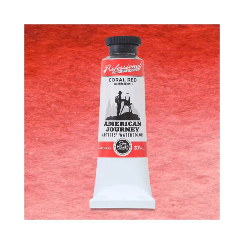 American Journey Artists' Watercolor - Coral Red, 37 ml, (PR209)