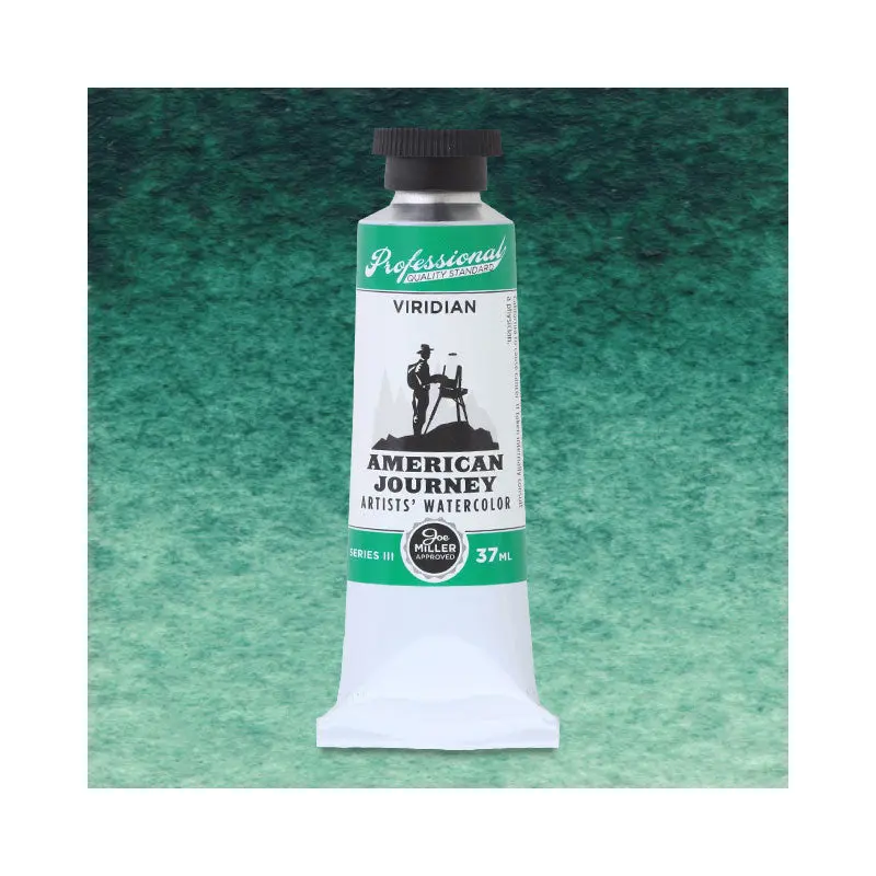 American Journey Artists' Watercolor - Viridian, 37 ml, (PG18)