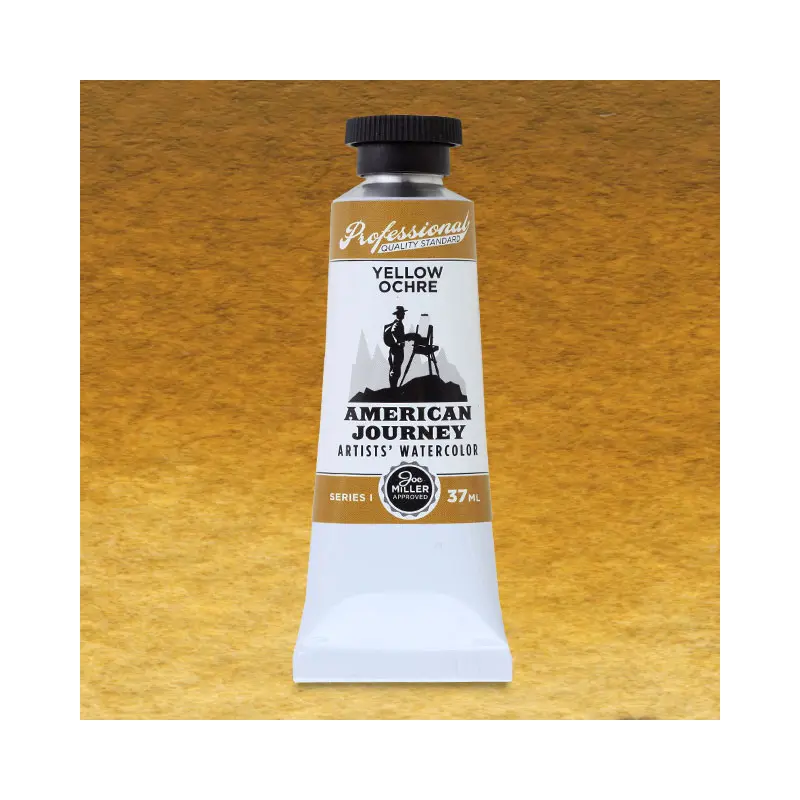 American Journey Artists' Watercolor - Yellow Ochre, 37 ml, (PY43)