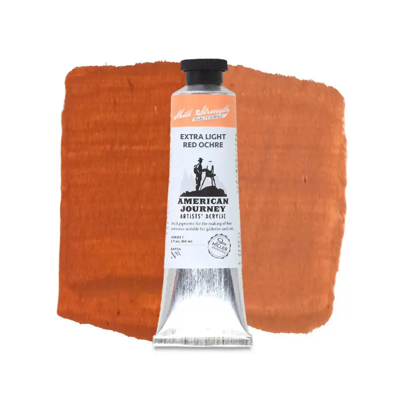 American Journey Artists' Acrylic - Extra Light Red Ochre, 60 ml, (PY42/PW6/PR101)