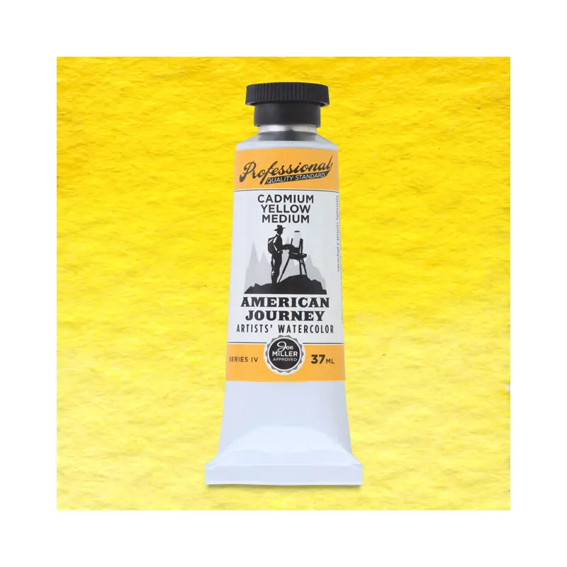 American Journey Artists' Watercolor - Cadmium Yellow Medium, 37 ml, (PY35)