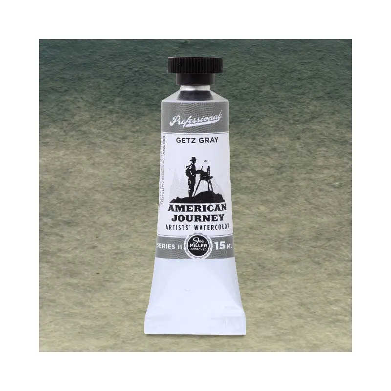 American Journey Artists' Watercolor - Getz Gray, 15 ml, (PW6/PBk6/PG7)