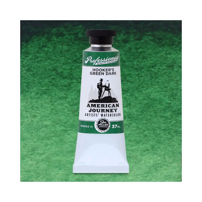 American Journey Artists' Watercolor - Hooker's Green Dark, 37 ml, (PG7/PY42)