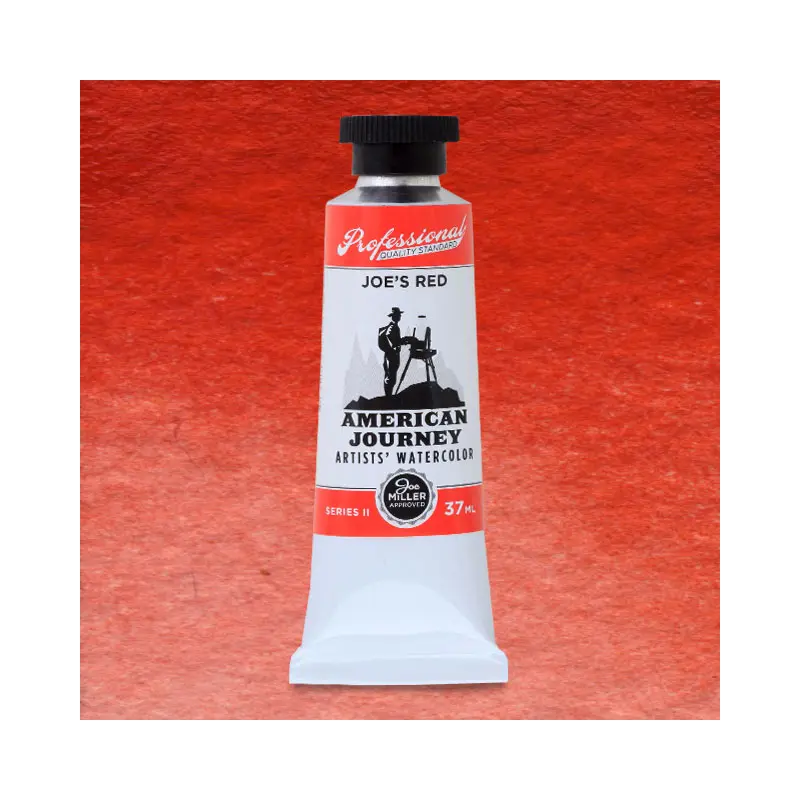 American Journey Artists' Watercolor - Joe's Red, 37 ml, (PR254)