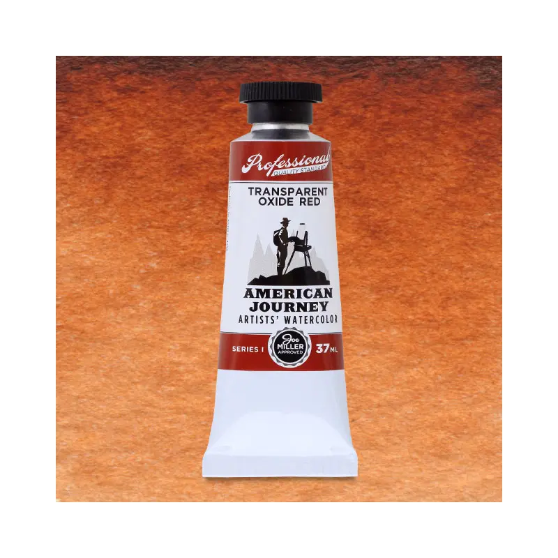 American Journey Artists' Watercolor - Transparent Oxide Red, 37 ml, (PR101)