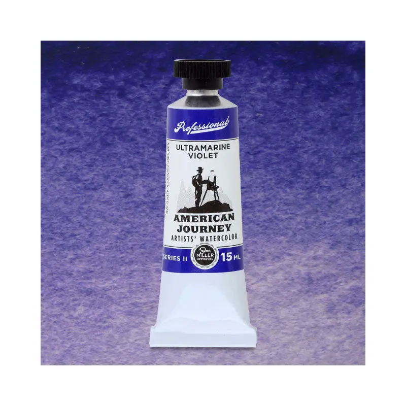 American Journey Artists' Watercolor - Ultramarine Violet, 15 ml, (PV15)