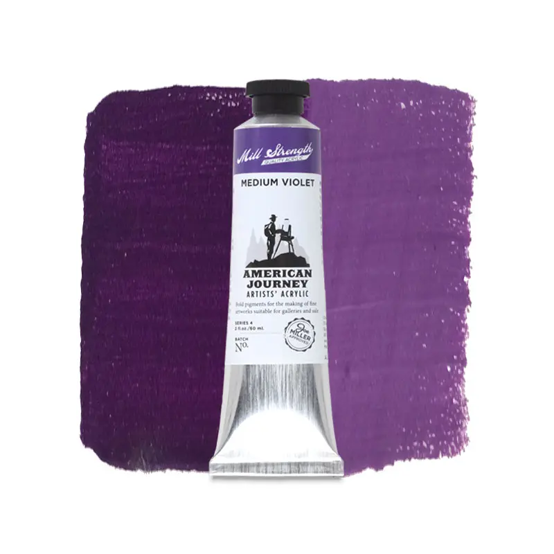 American Journey Artists' Acrylic - Medium Violet, 60 ml, (PR122/PW6/PV23)