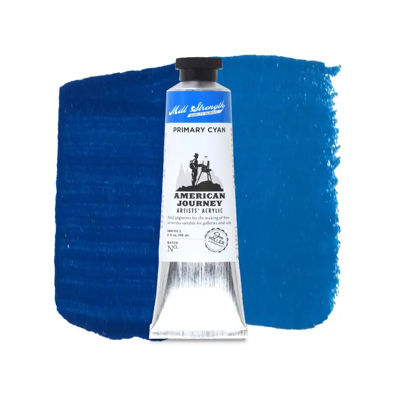 American Journey Artists' Acrylic - Primary Cyan, 60 ml, (PB15:4/PW6)