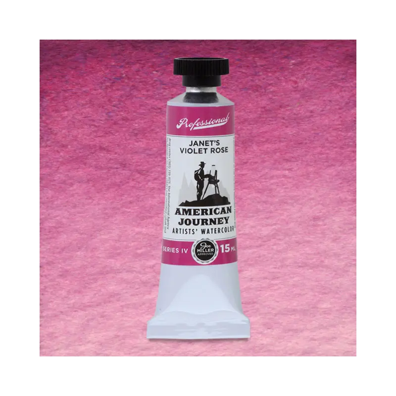 American Journey Artists' Watercolor - Janet's Violet Rose, 37 ml, (PB28/PR122/PW6)