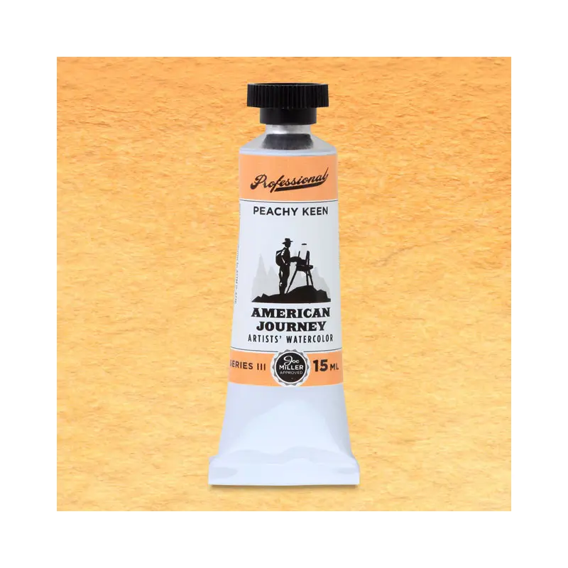 American Journey Artists' Watercolor - Peachy Keen, 15 ml, (PY97/PO62/PW6/PR188)