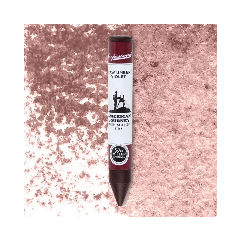 American Journey Artists' Watercolor Stick - Raw Umber Violet, (PBr7/PV19)