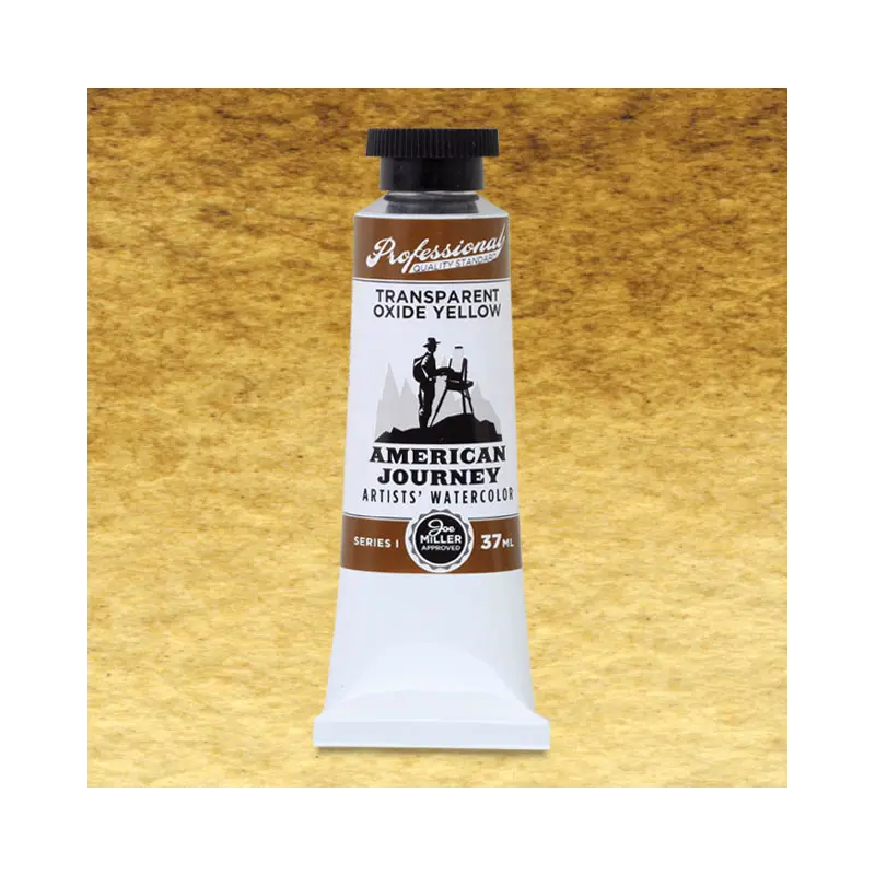 American Journey Artists' Watercolor - Transparent Oxide Yellow, 37 ml, (PY42)