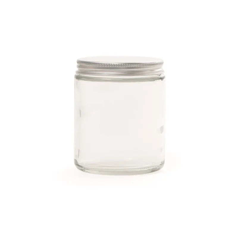 Glass Candle Jar - Clear, 240 ml