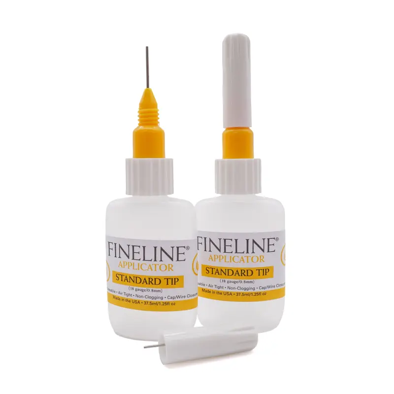 Fineline Applicator 18 Gauge Tip with 1.25 Ounce Bottle (2 pack)