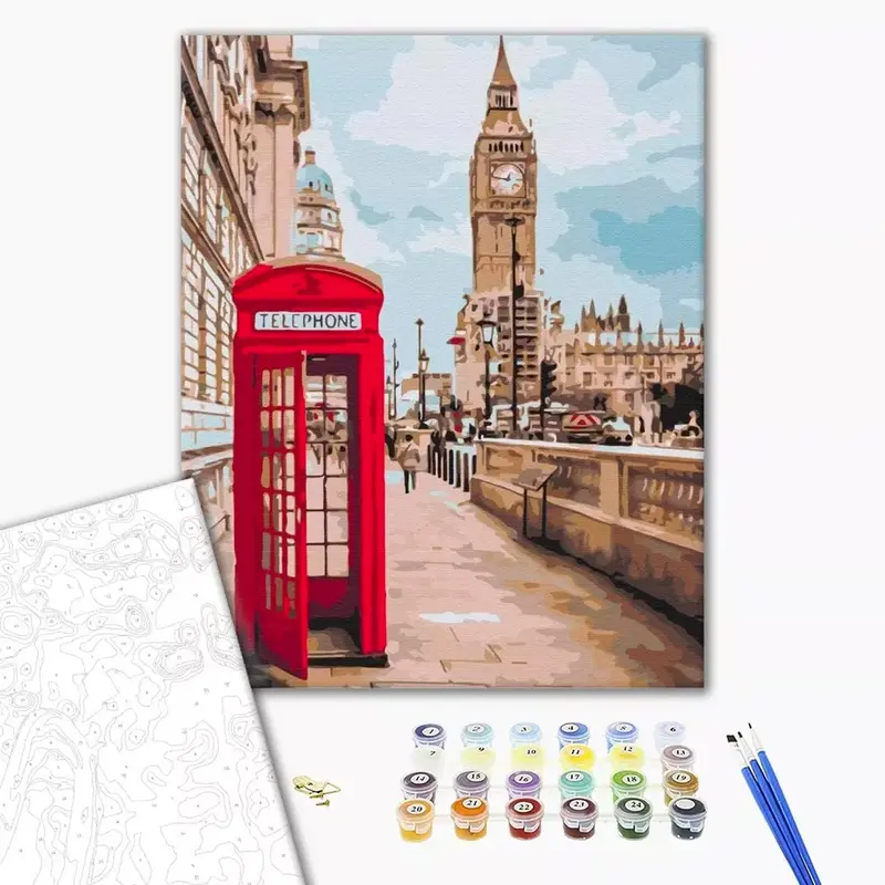 Paint by Numbers Kit - "Symbols of London"