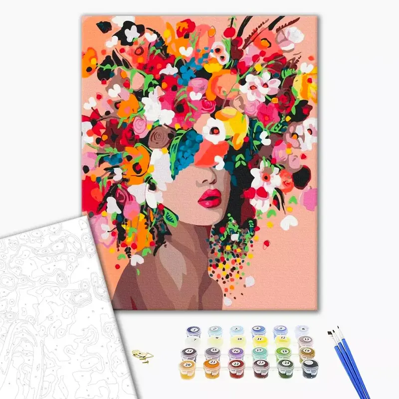 Paint by Numbers Kit - "Flower Nymph"
