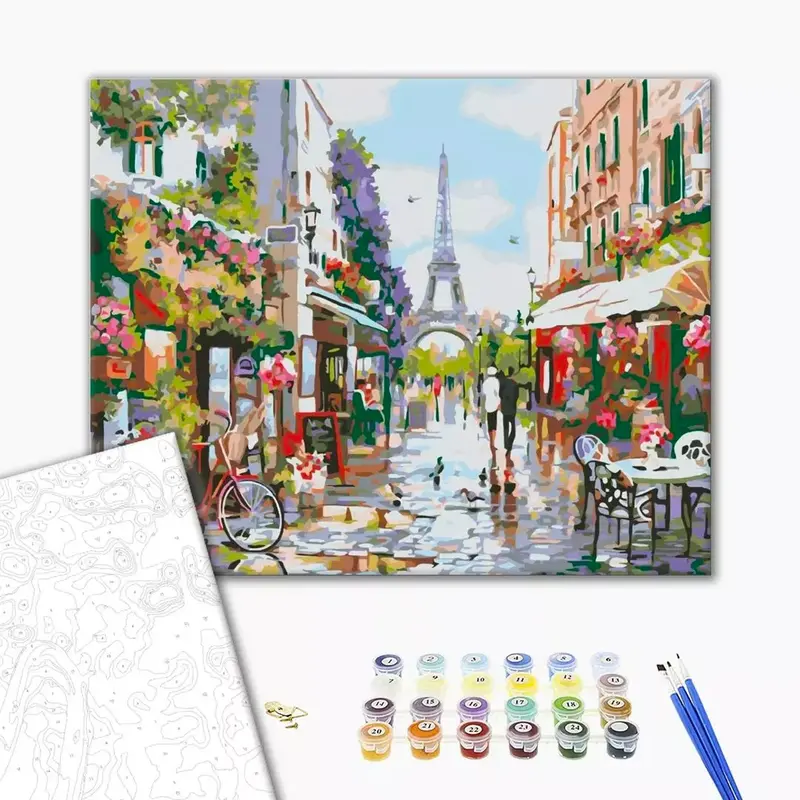 Paint by Numbers Kit - "Lunch in Paris"