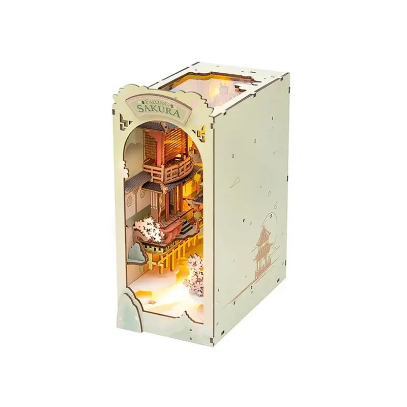 DIY Mini Book Nook - Falling Sakura