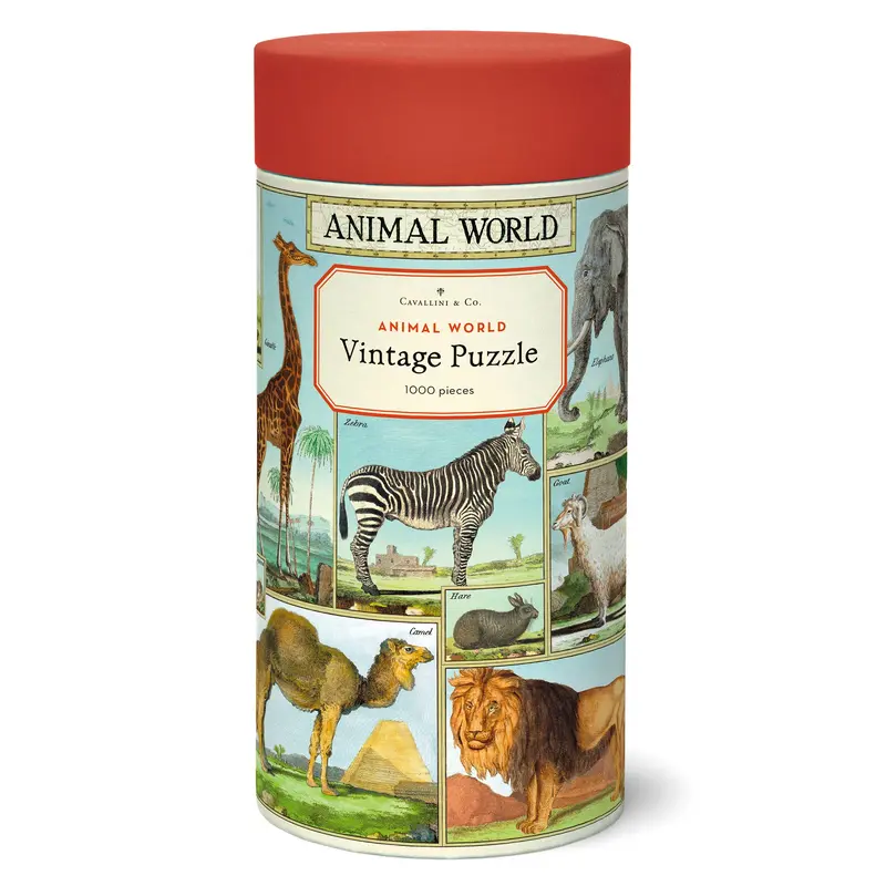 Vintage Puzzle - Animal World, 1,000 Pieces