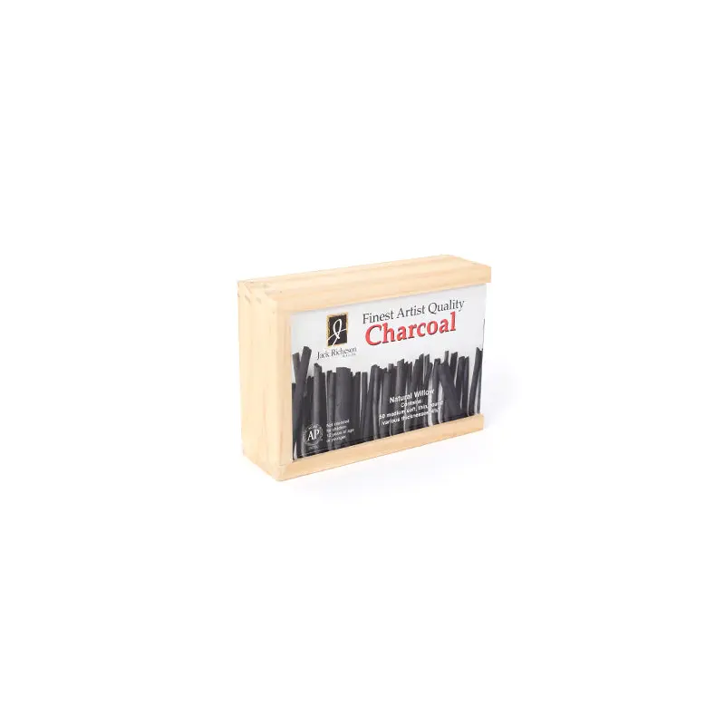 Box of 50 Natural Charcoal Sticks