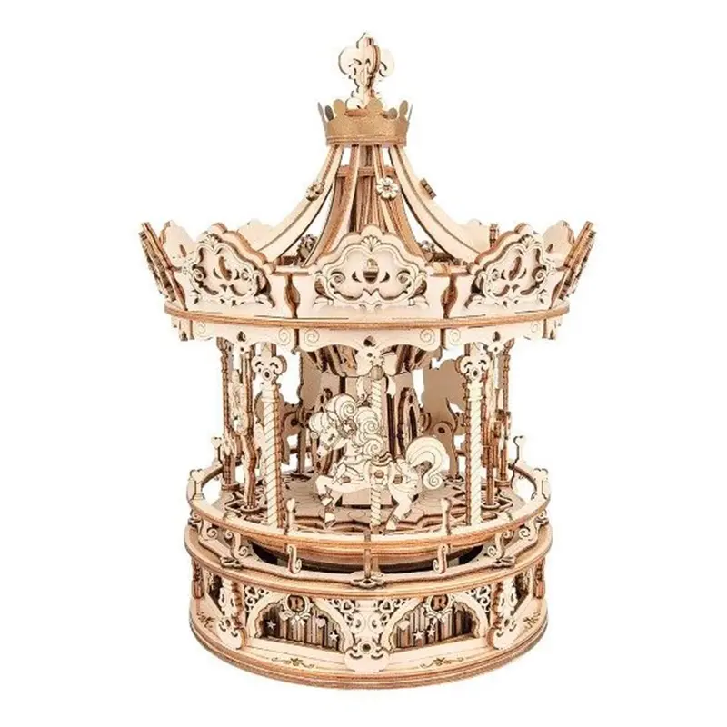 DIY Wooden Music Box - Romantic Carousel