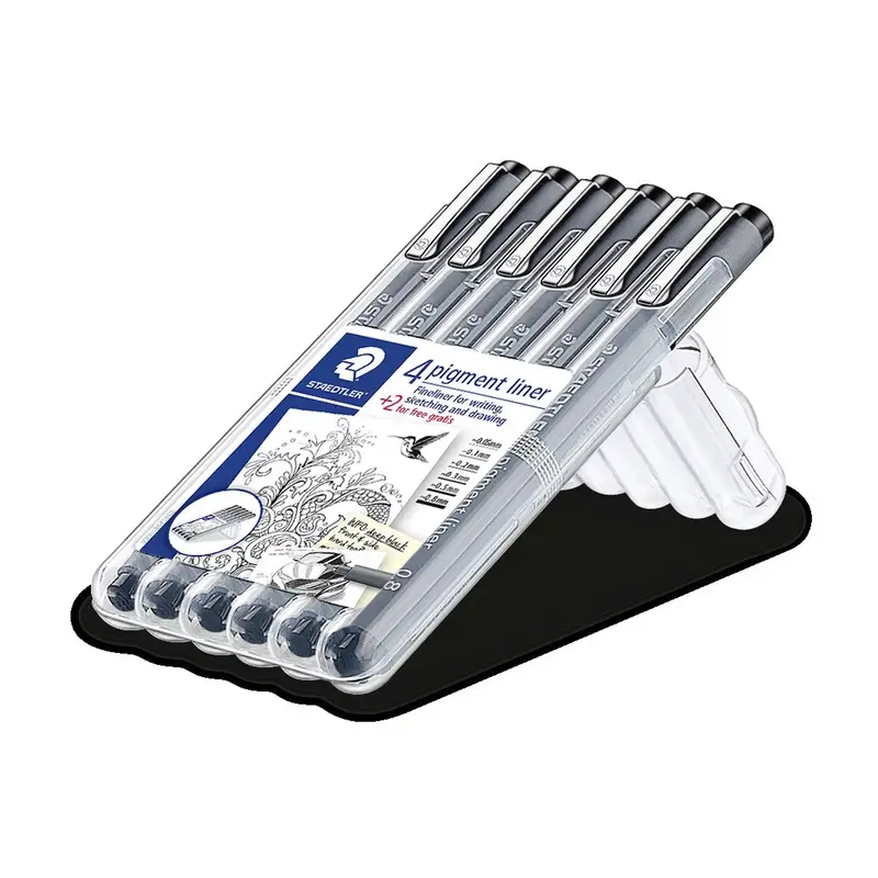 Pigment Liners - Black, 6 Pieces