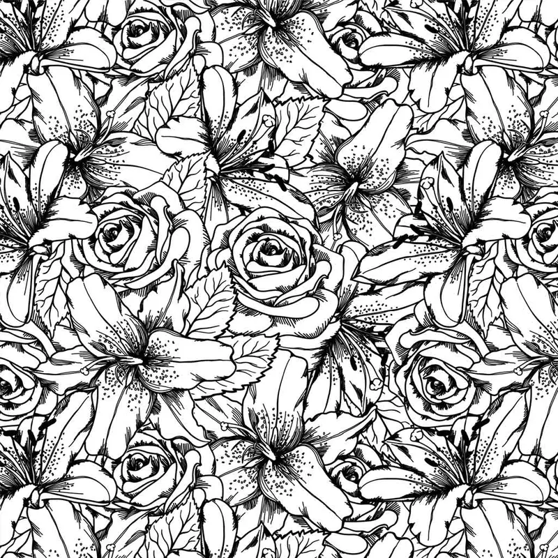 Underglaze Transfer - Flower, Lilly & Rose