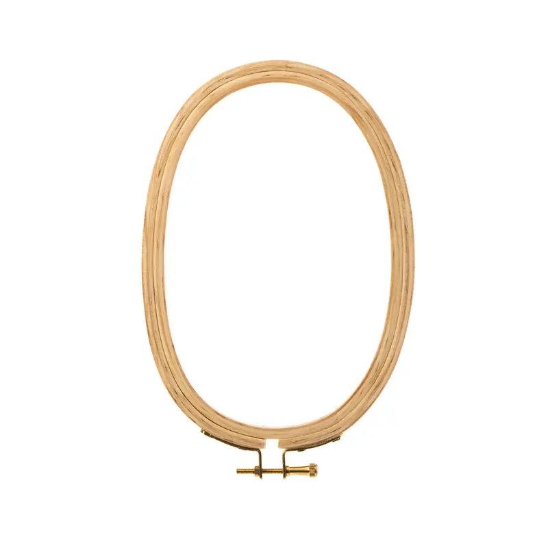 Wooden Embroidery Hoop - Oval