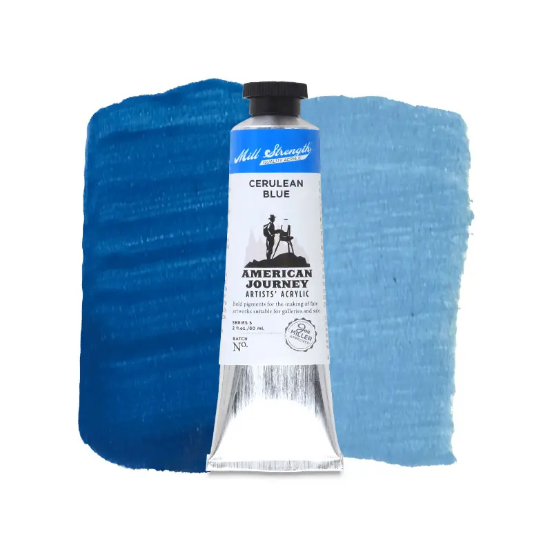 American Journey Artists' Acrylic - Cerulean Blue, 60 ml, (PB36)